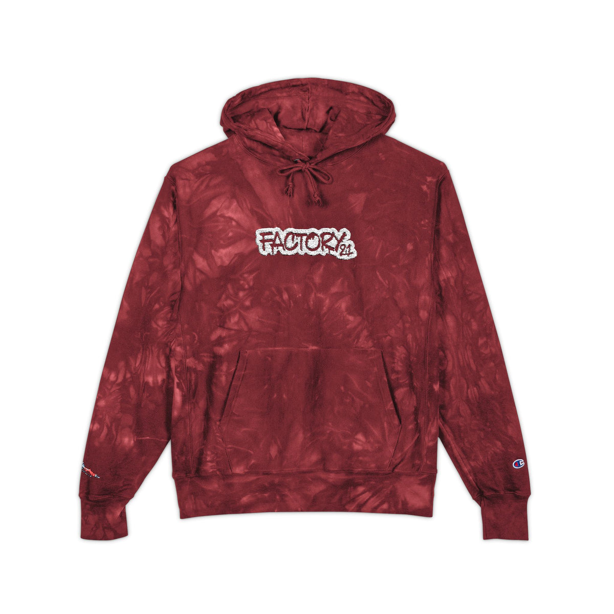 Factory21 Tie-Dye Embroidered Hoodie —  Limited Edition