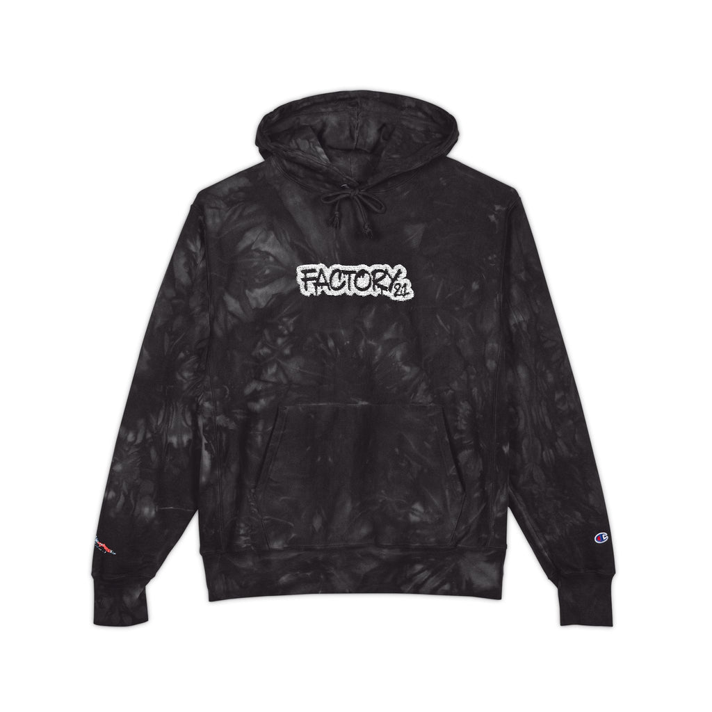 Factory21 Tie-Dye Embroidered Hoodie —  Limited Edition