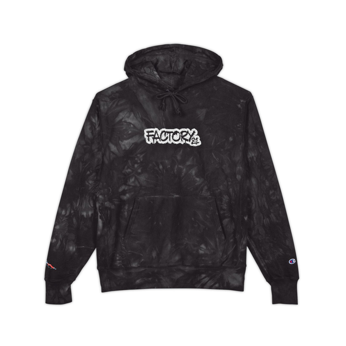 Factory21 Tie-Dye Embroidered Hoodie —  Limited Edition