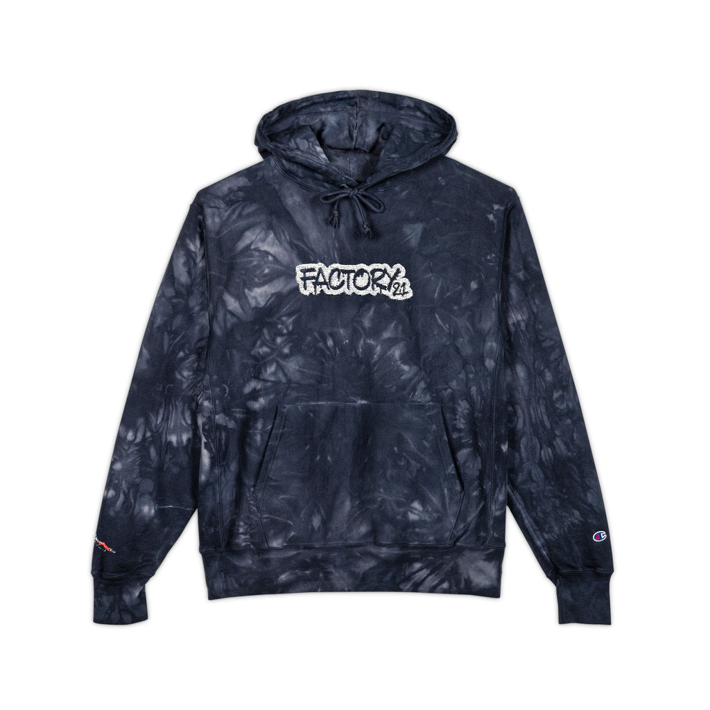 Factory21 Tie-Dye Embroidered Hoodie —  Limited Edition