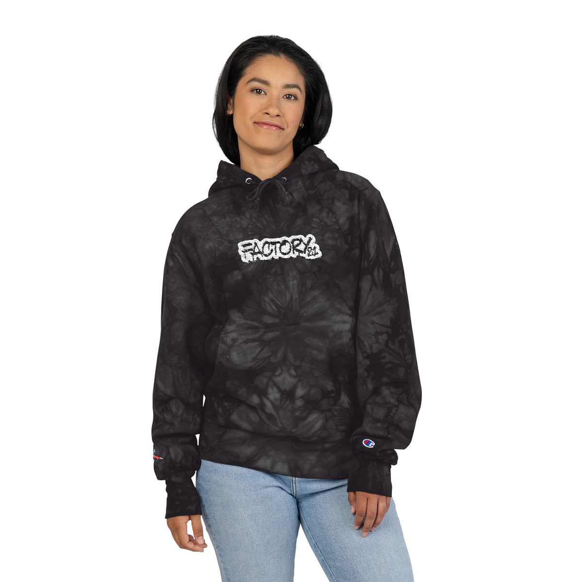 Factory21 Tie-Dye Embroidered Hoodie —  Limited Edition